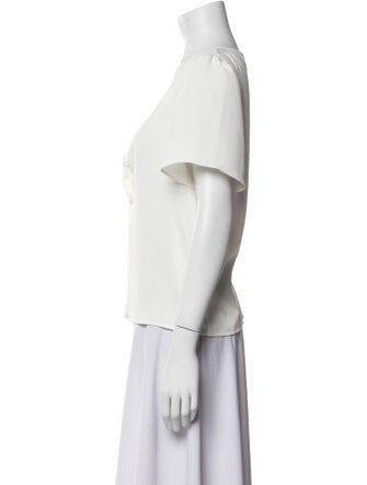 Sézane Wool V-Neck Blouse