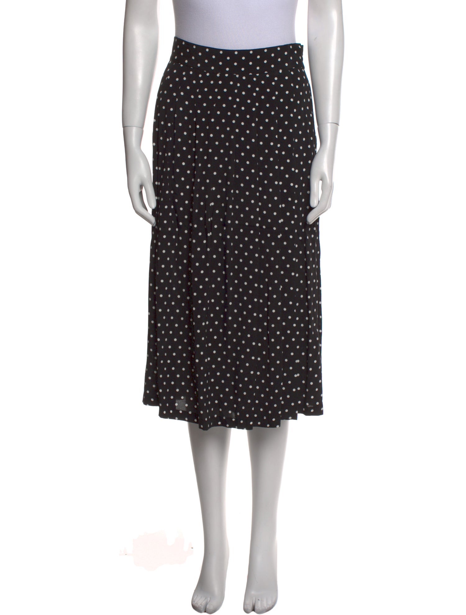 Sézane Polka Dot Print Midi Length Skirt