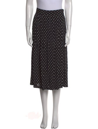 Sézane Polka Dot Print Midi Length Skirt