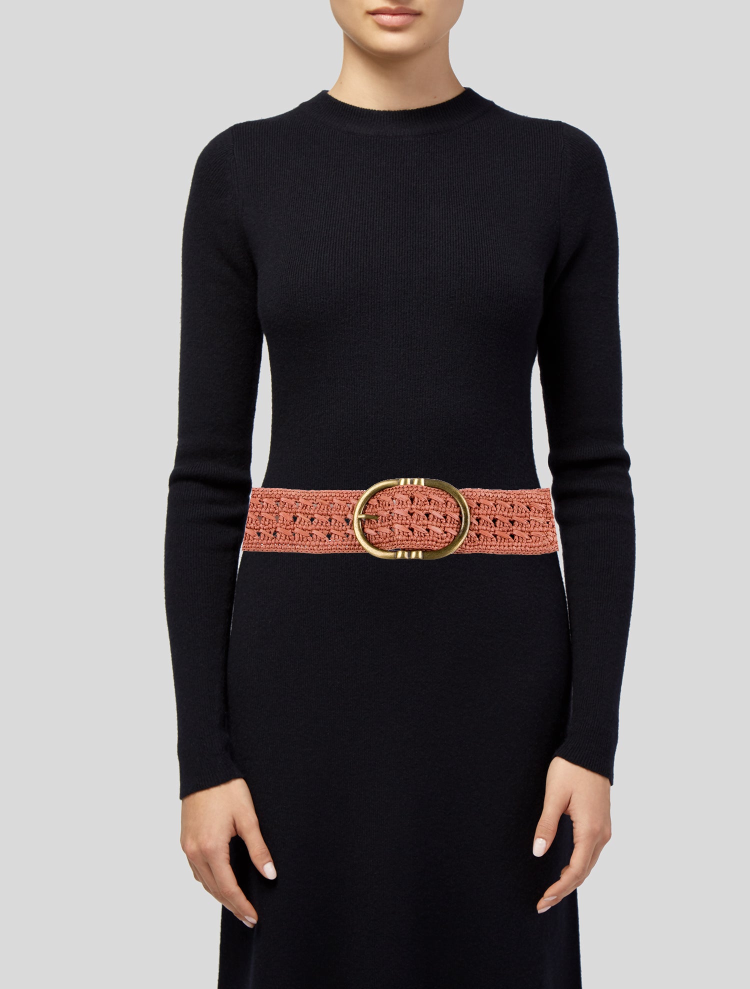 Sézane Wide Raffia Belt