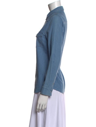 Sézane Long Sleeve Button-Up Top