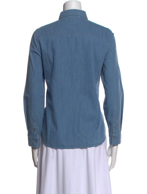 Sézane Long Sleeve Button-Up Top