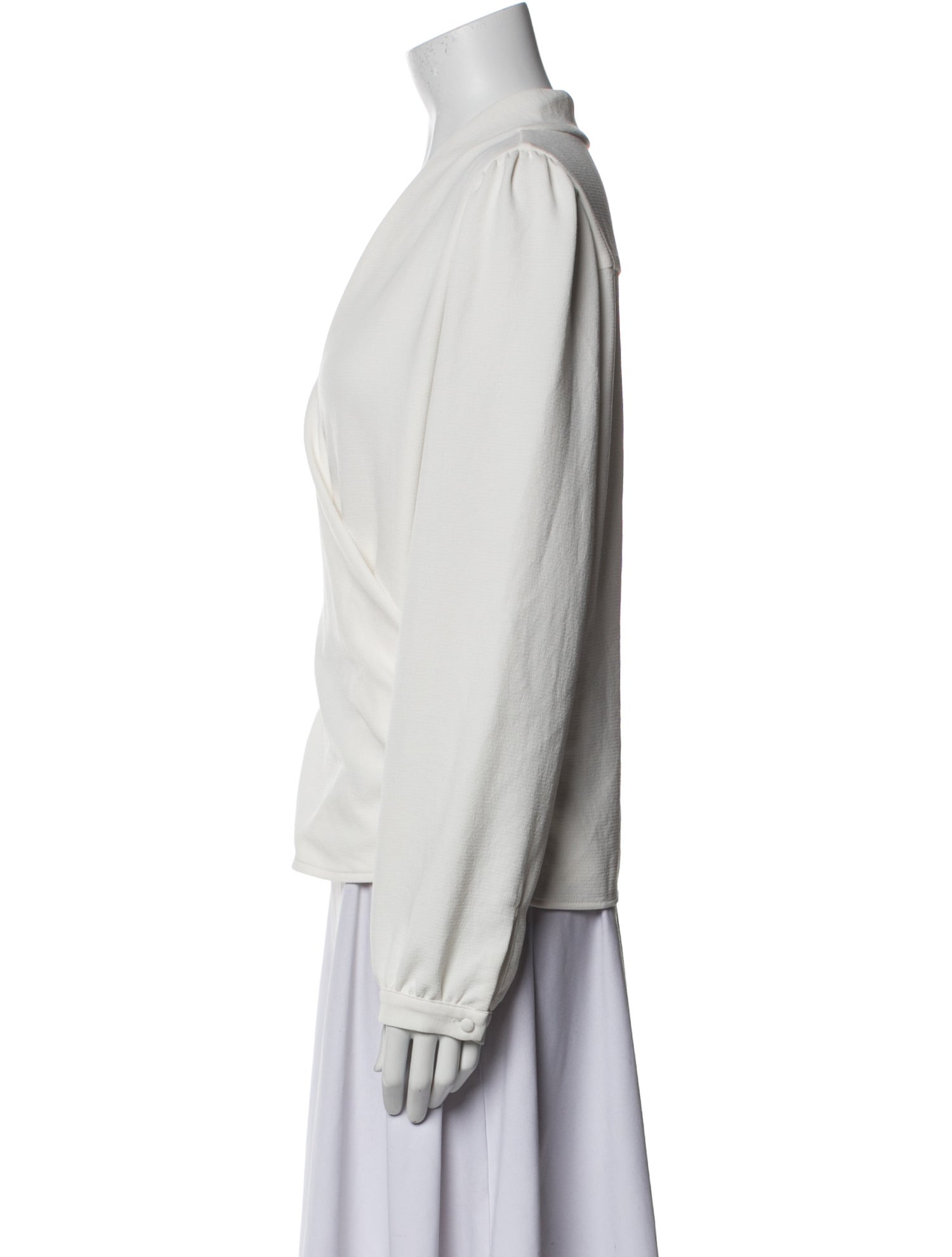 Sézane V-Neck Long Sleeve Sweatshirt