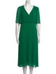 Sézane V-Neck Midi Length Dress