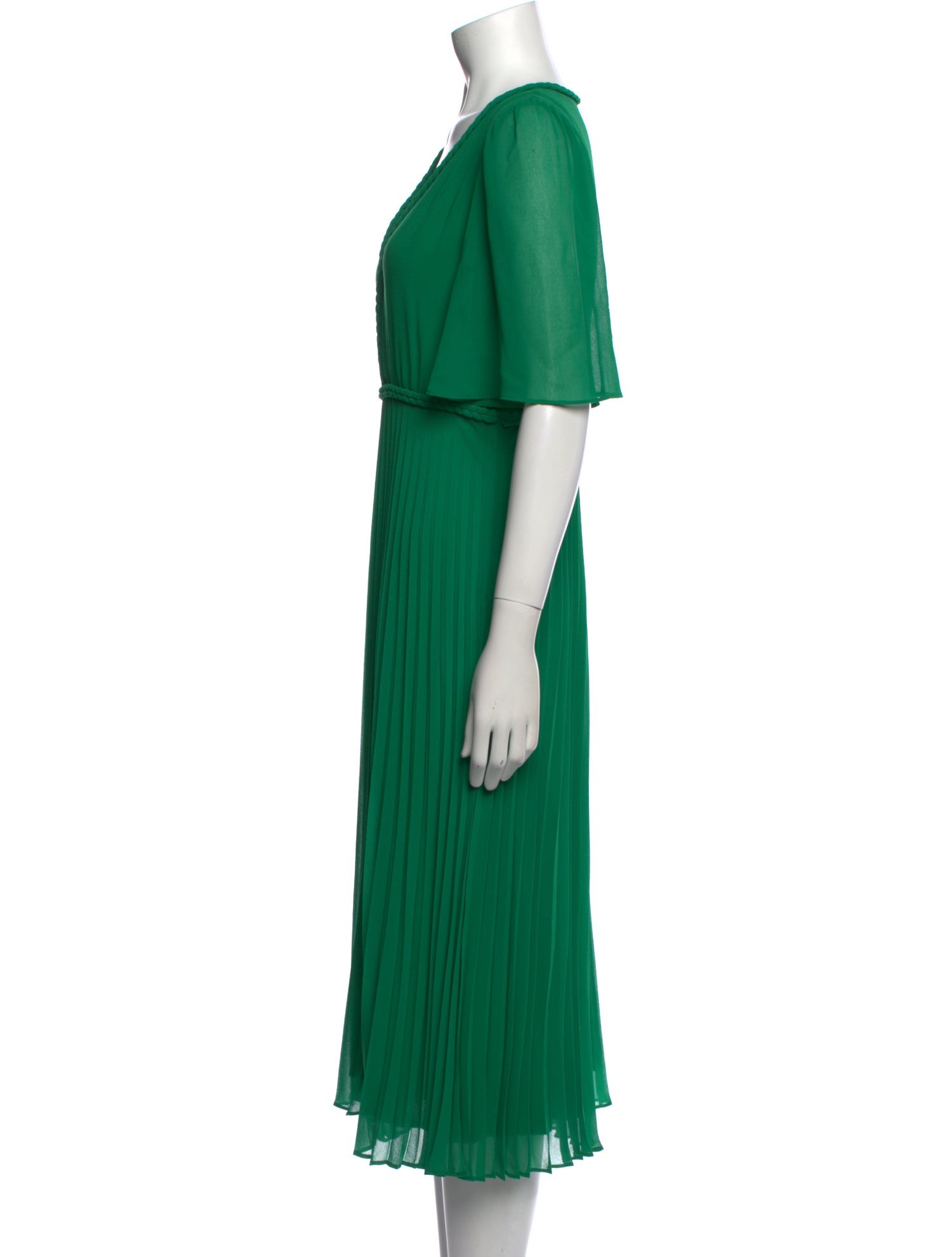 Sézane V-Neck Midi Length Dress