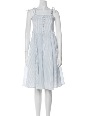 Sézane Striped Knee-Length Dress