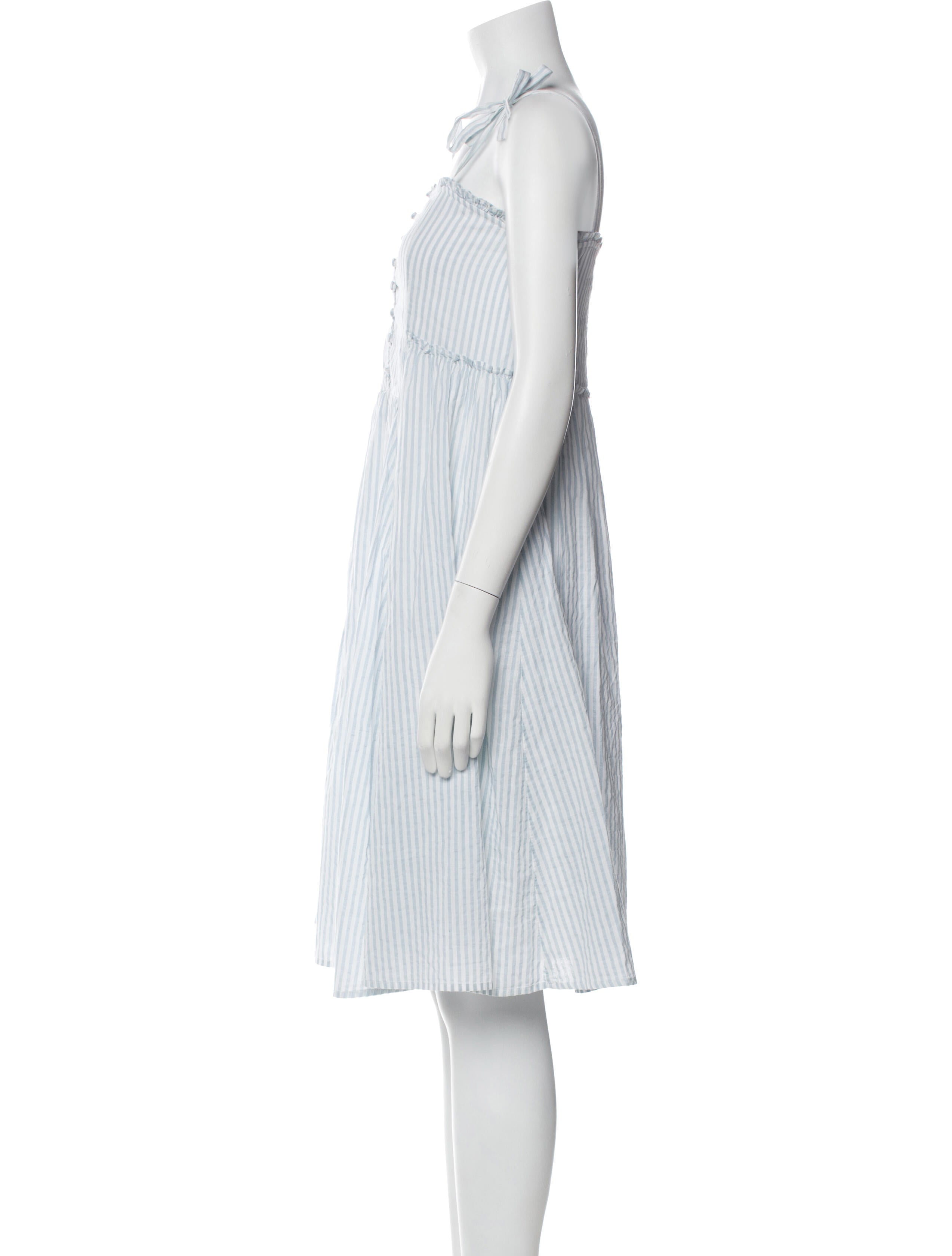 Sézane Striped Knee-Length Dress