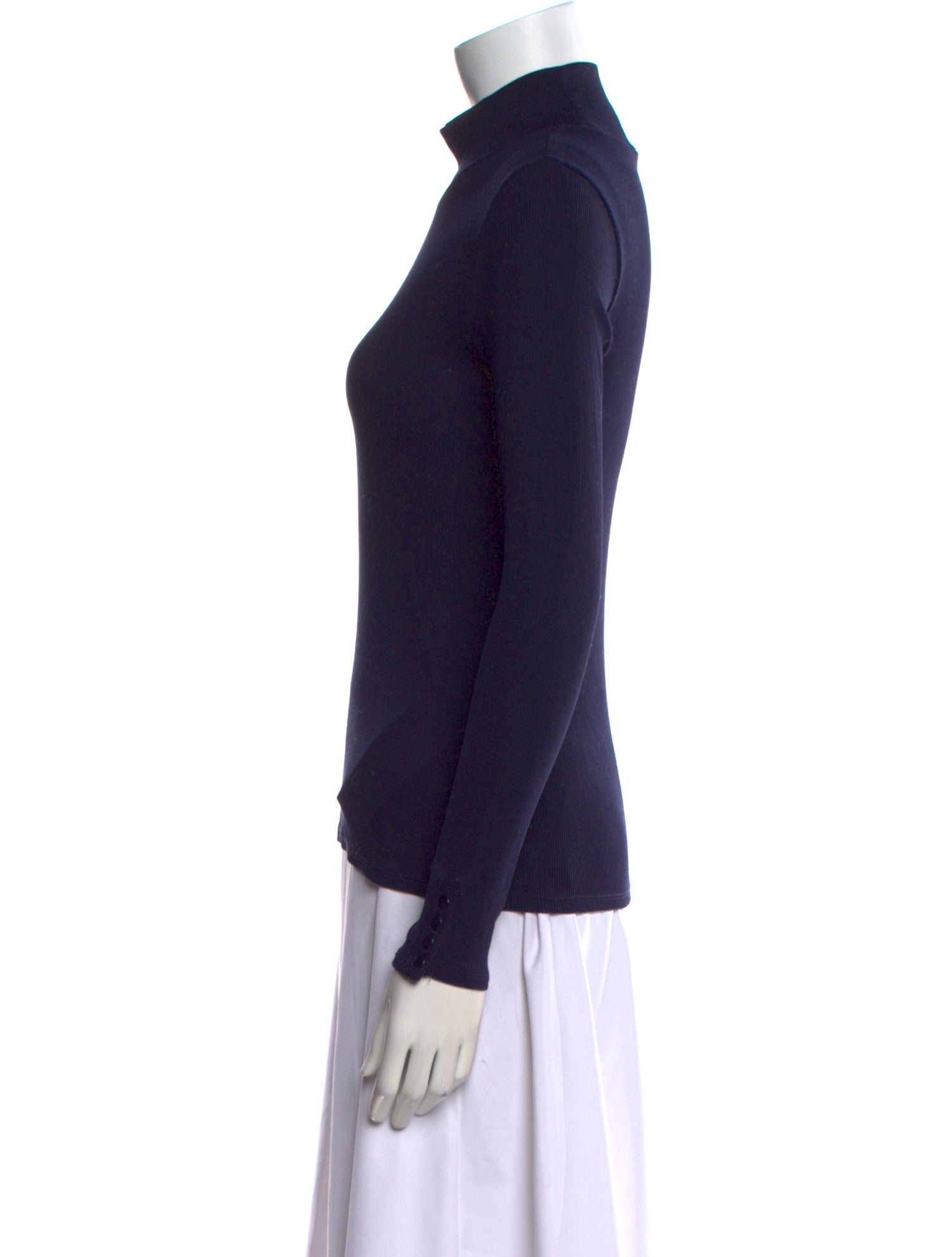 Sézane Turtleneck Long Sleeve Top