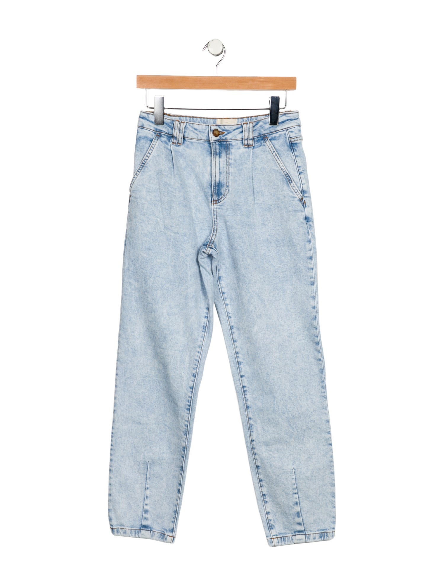 Sézane High-Rise Straight Leg Jeans