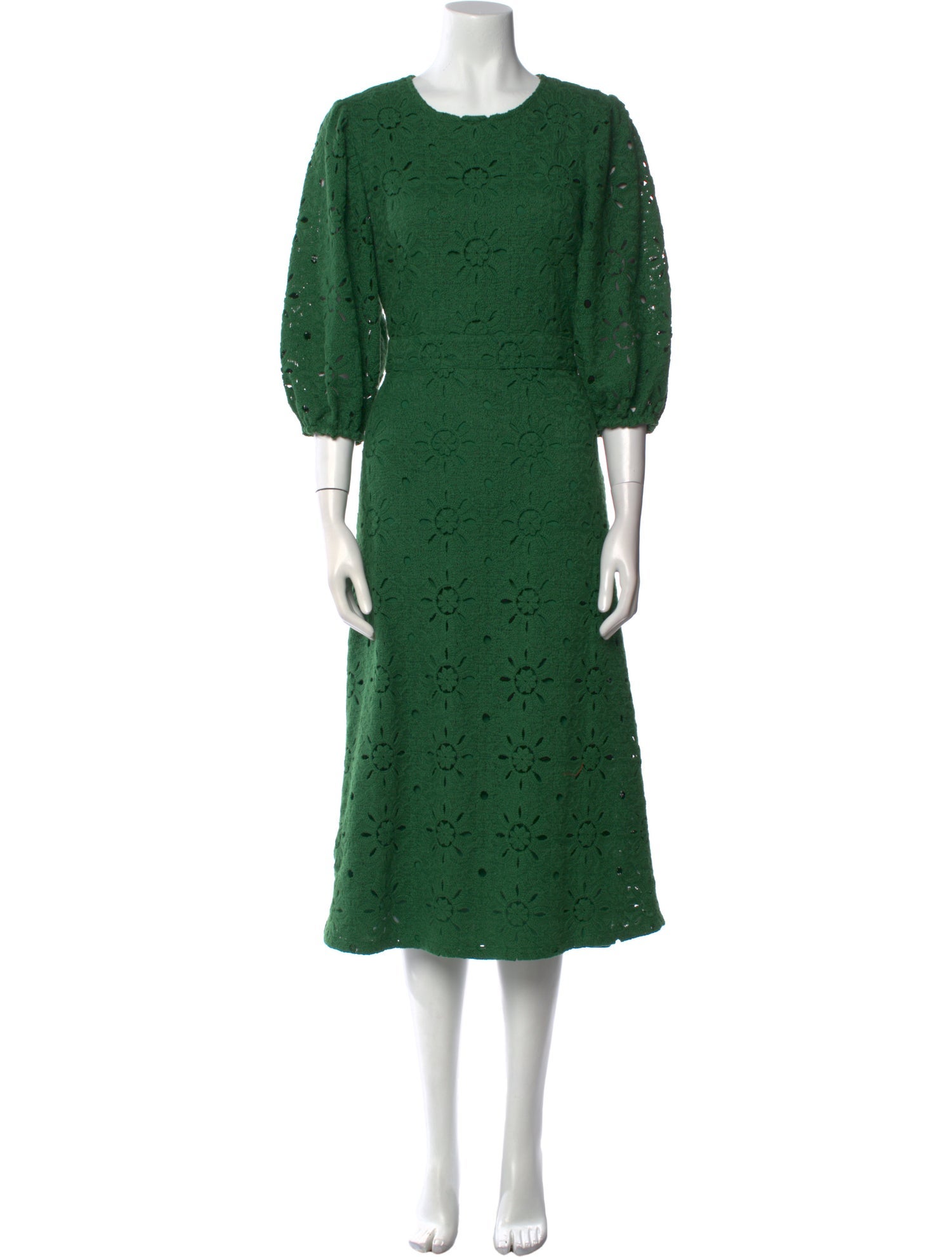 Sézane Crew Neck Midi Length Dress