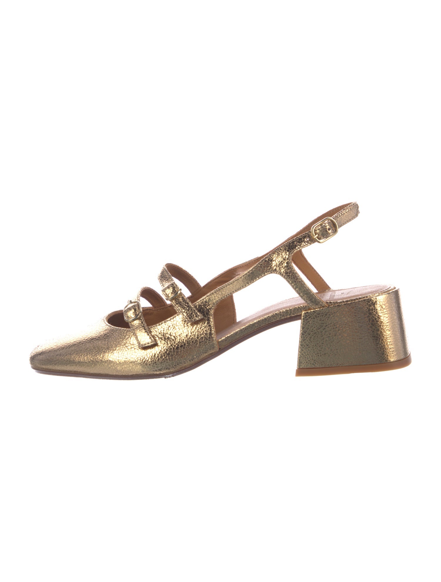 Sézane Leather Slingback Flats