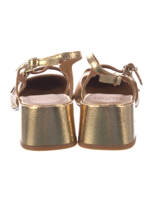 Sézane Leather Slingback Flats