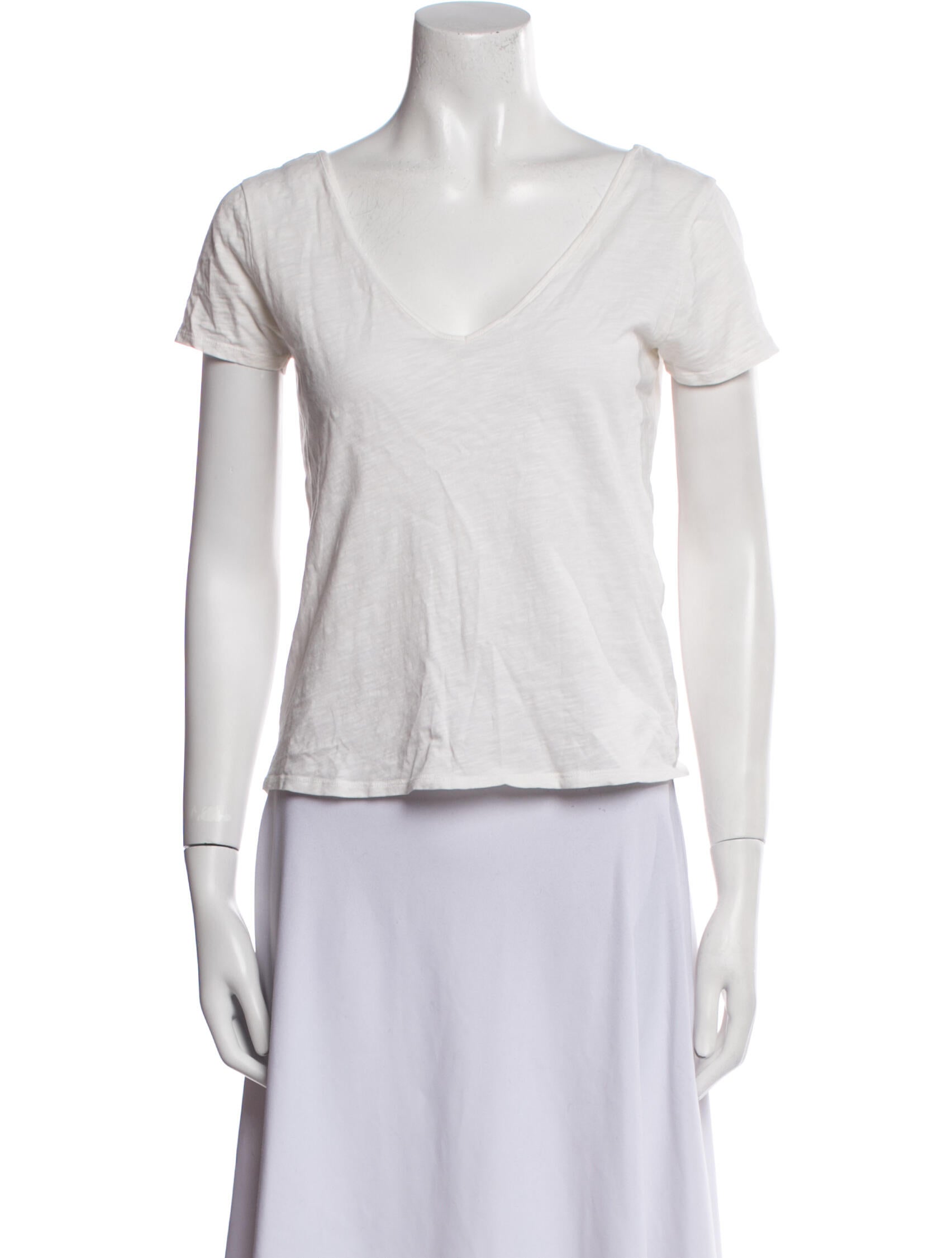 Sézane V-Neck Short Sleeve T-Shirt