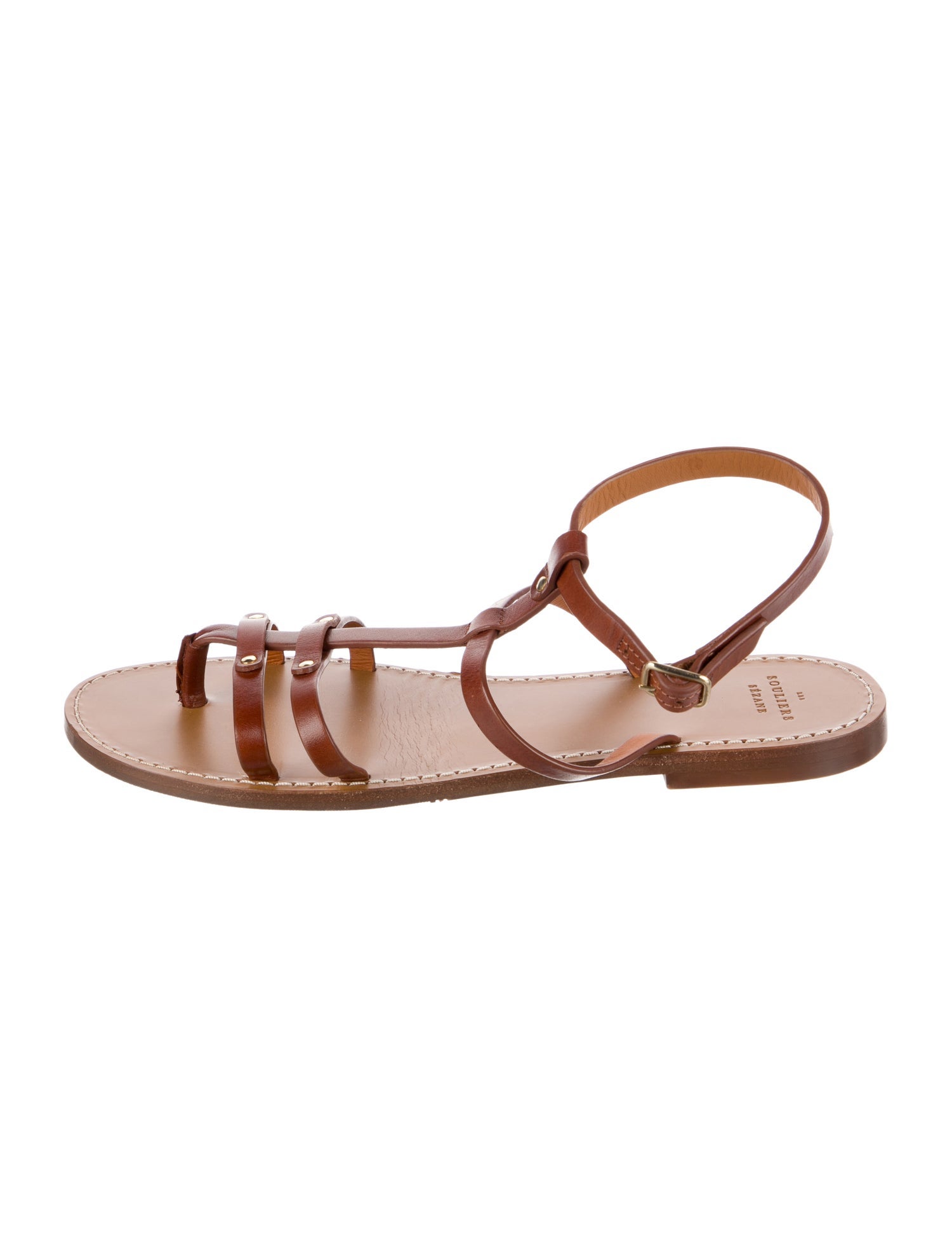 Sézane Leather Gladiator Sandals