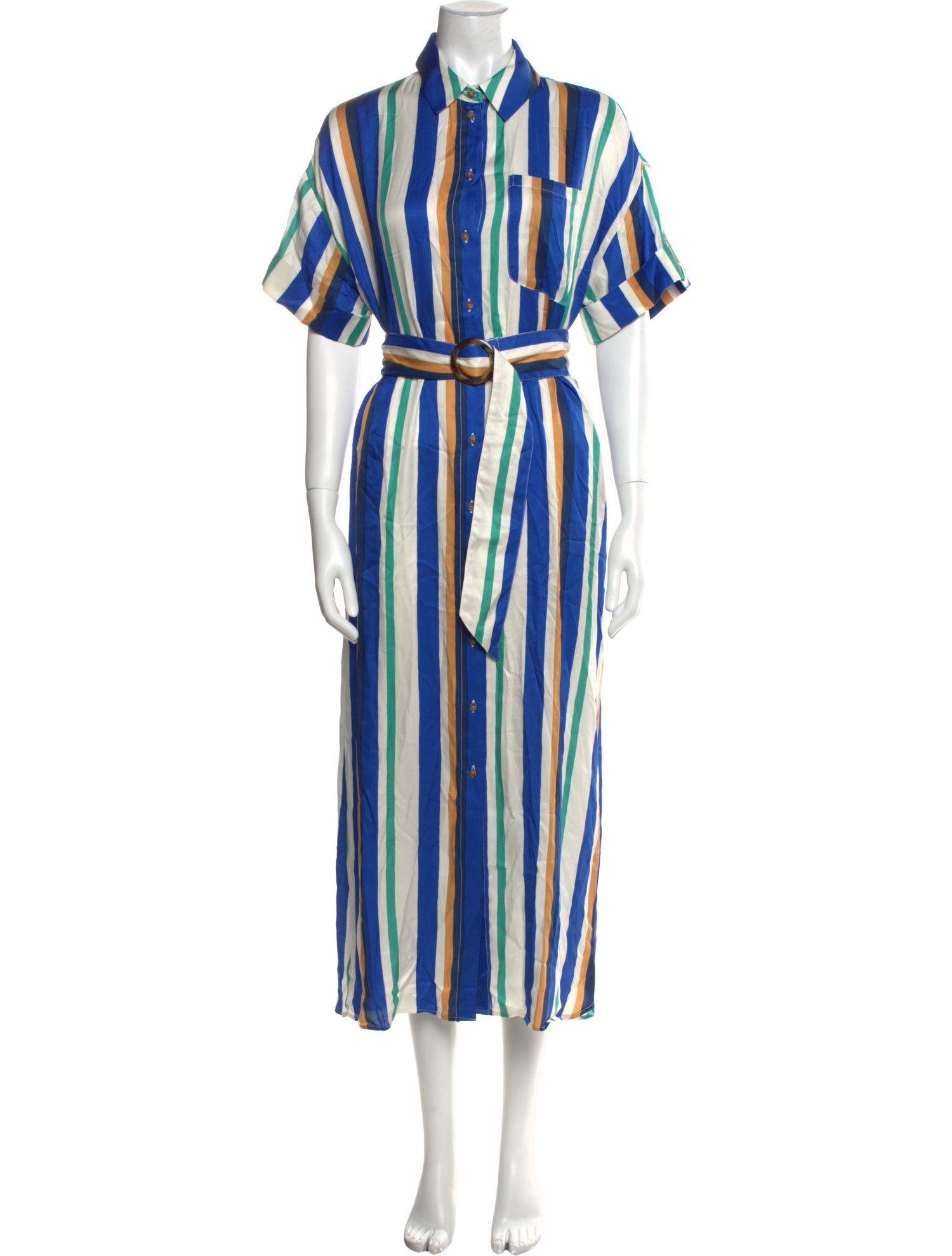 Sézane Striped Midi Length Dress w/ Tags