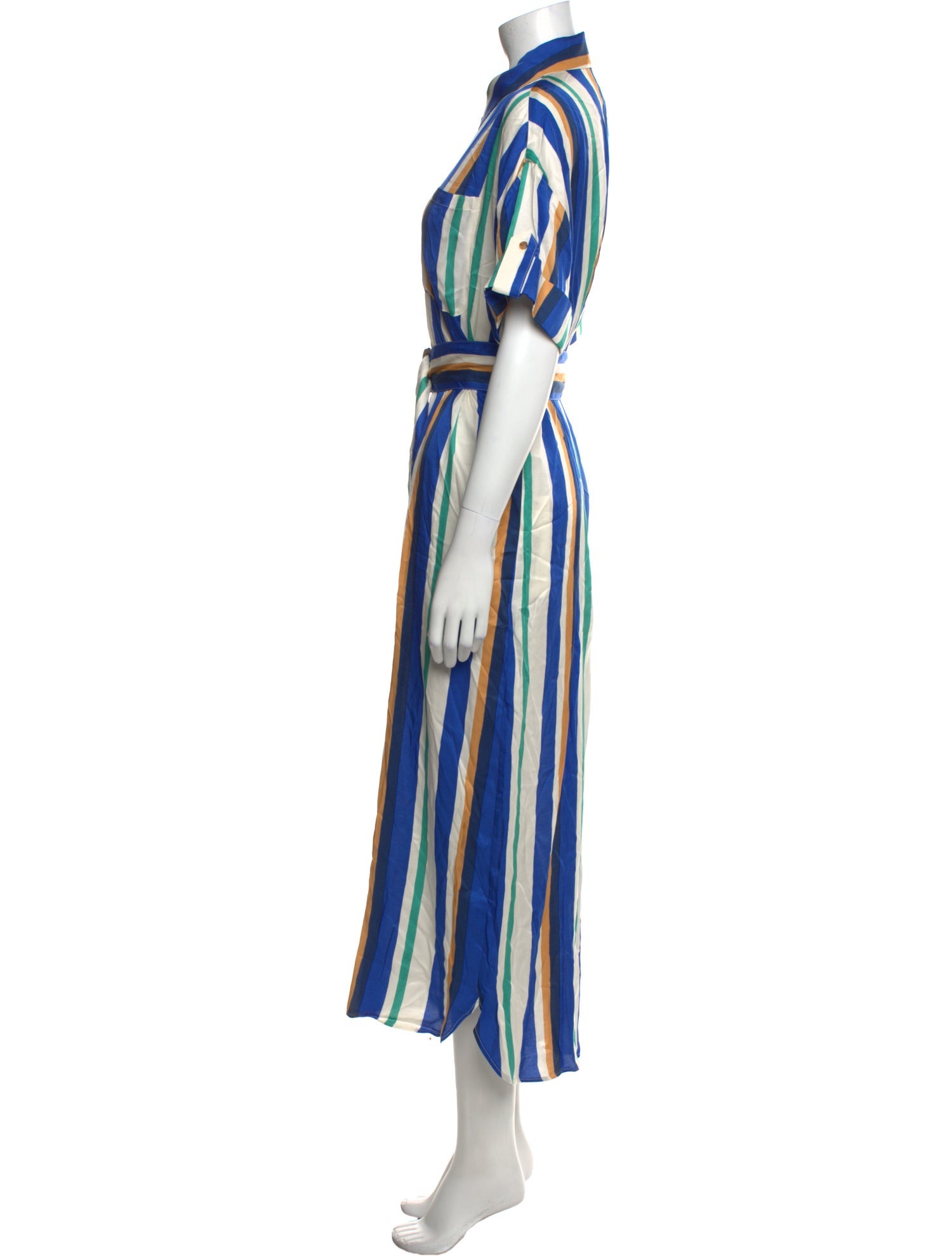Sézane Striped Midi Length Dress w/ Tags