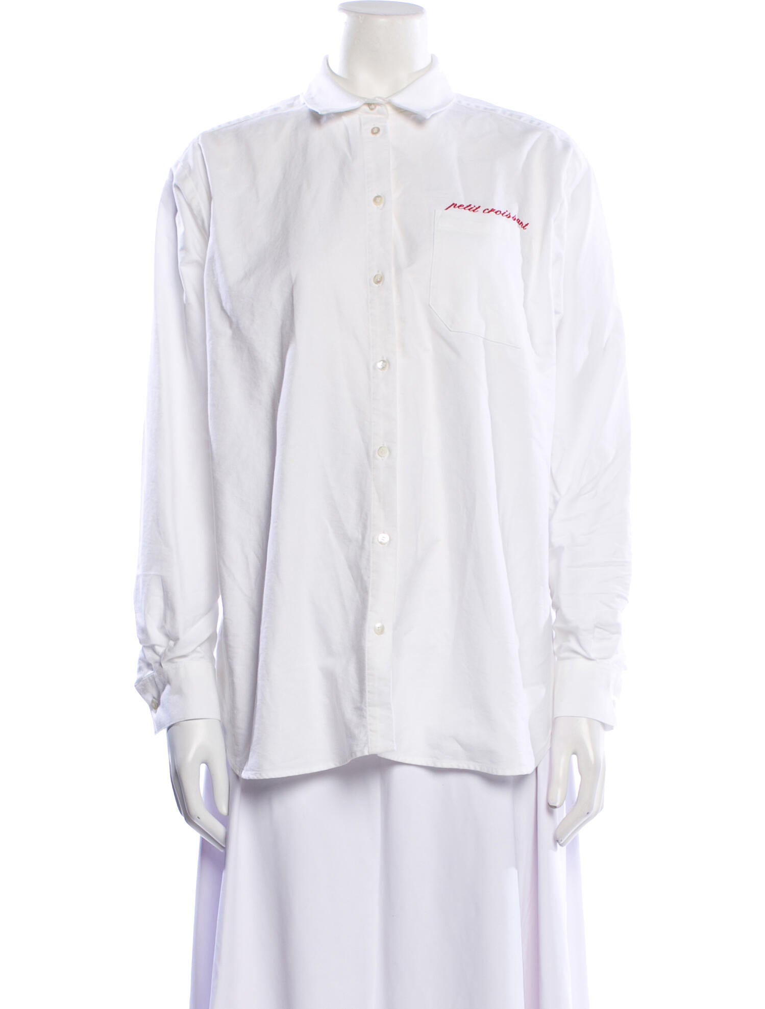 Sézane Long Sleeve Button-Up Top