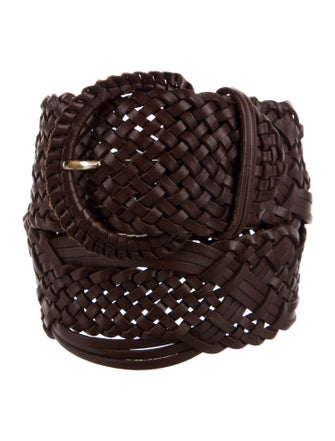 Sézane Wide Leather Waist Belt