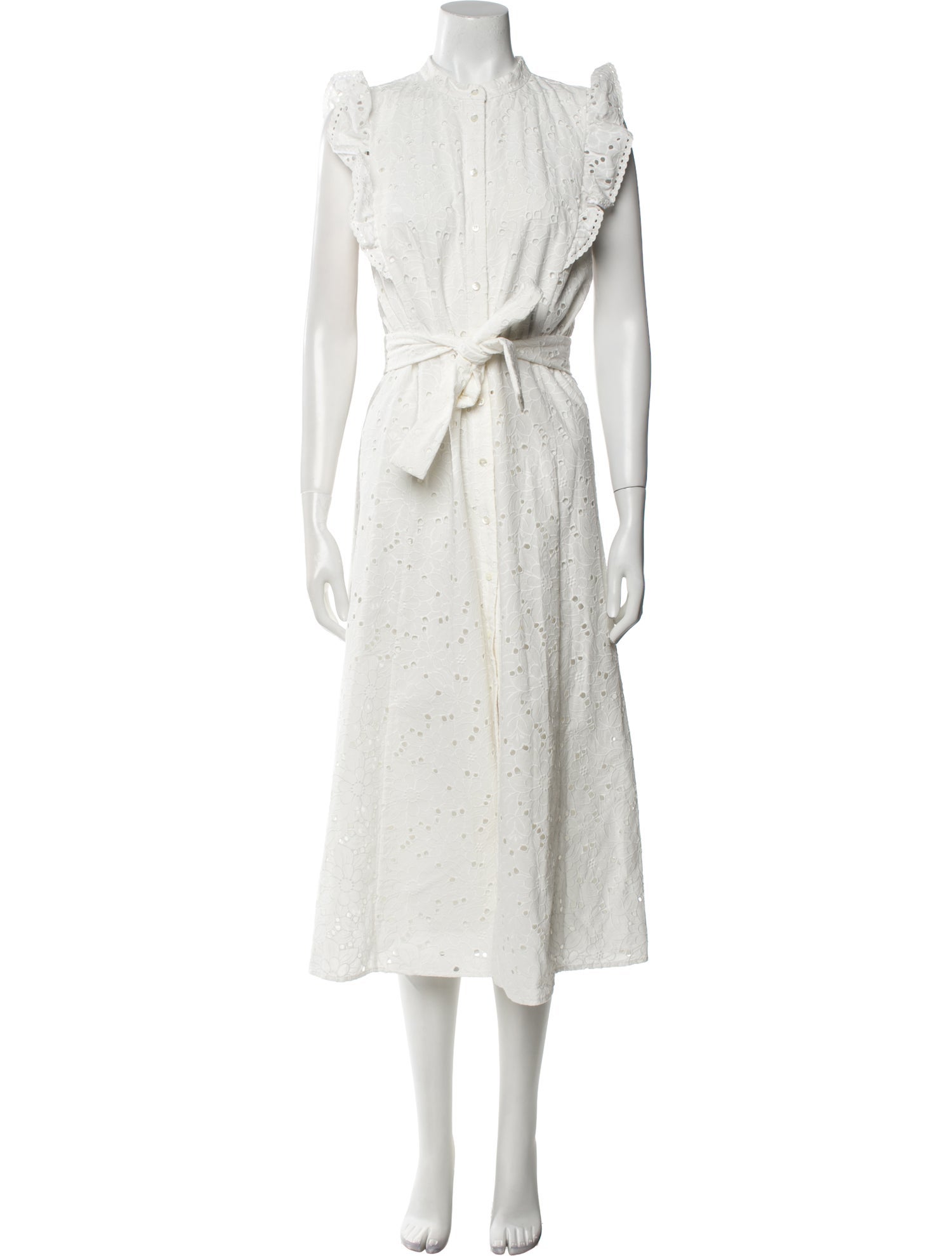 Sézane Mock Neck Long Dress