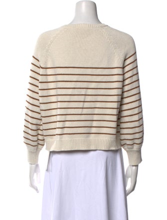 Sézane Striped Scoop Neck Sweater