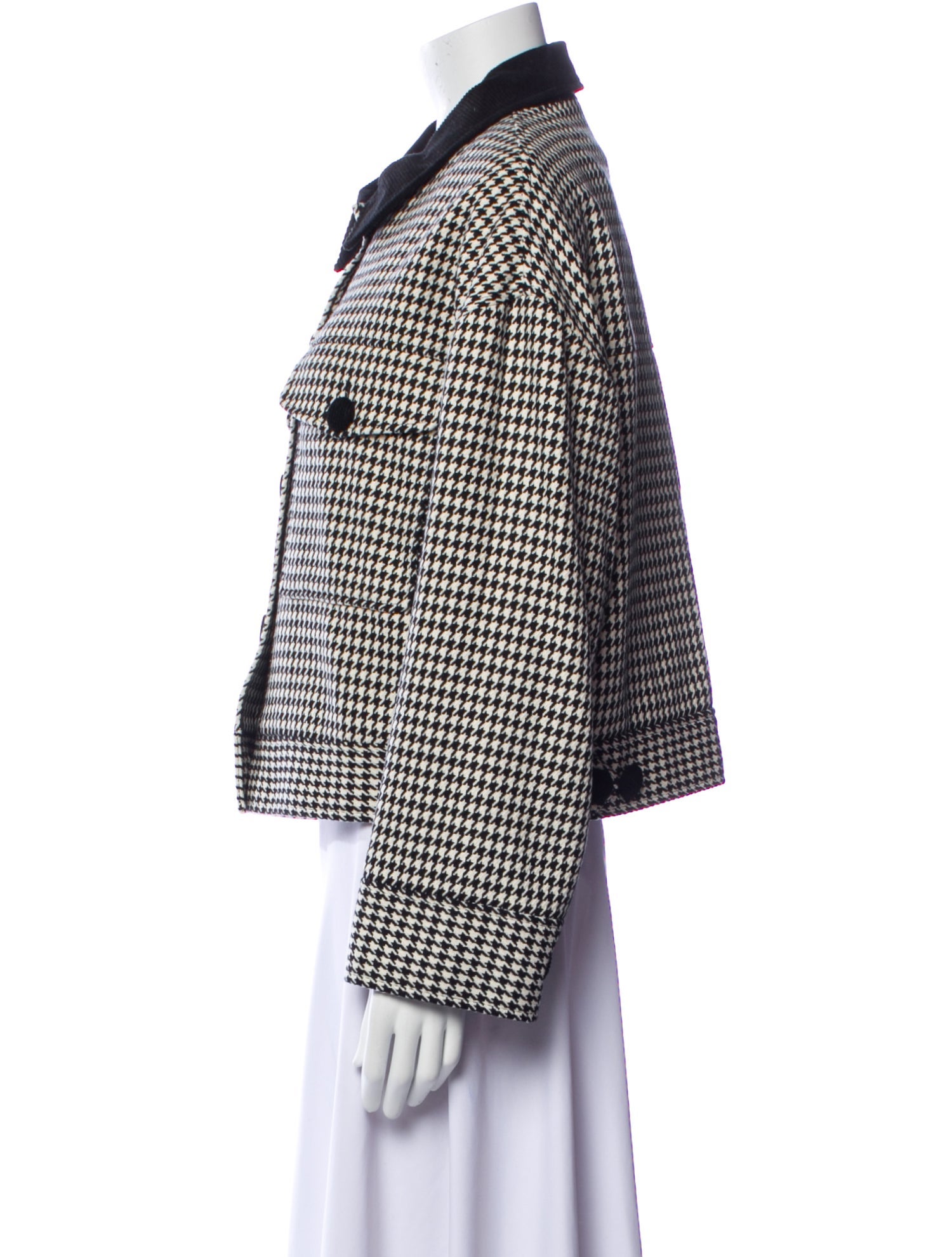 Sézane Houndstooth Print Jacket w/ Tags