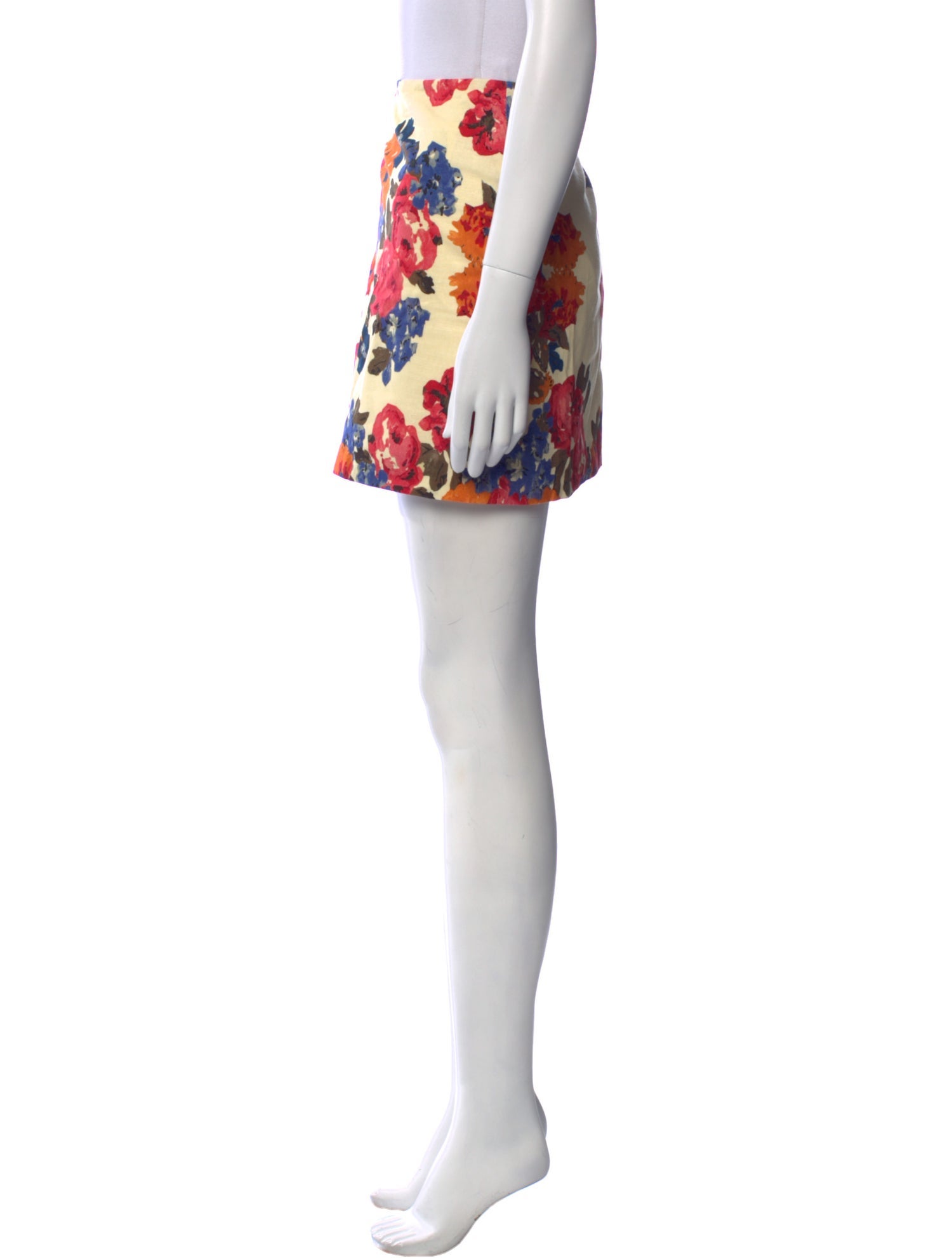 Sézane Floral Print Mini Skirt