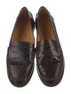 Sézane Embossed Leather Loafers