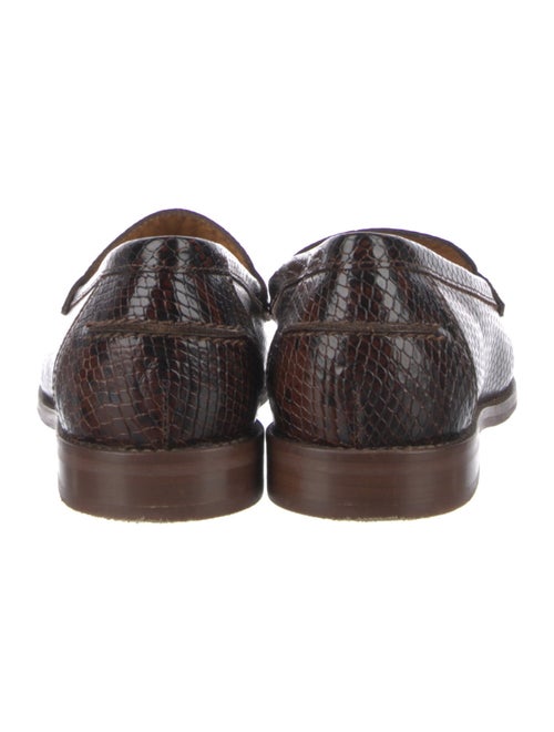 Sézane Embossed Leather Loafers