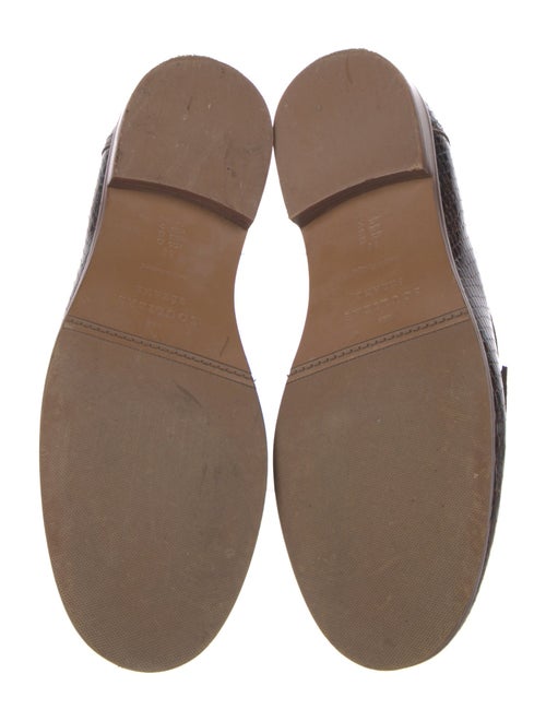 Sézane Embossed Leather Loafers