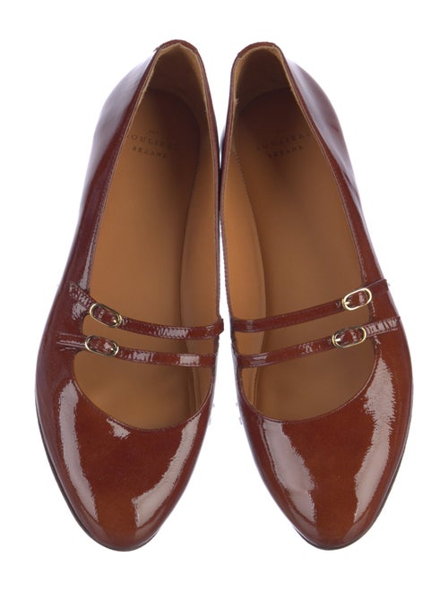 Sézane Patent Leather Mary Jane Flats