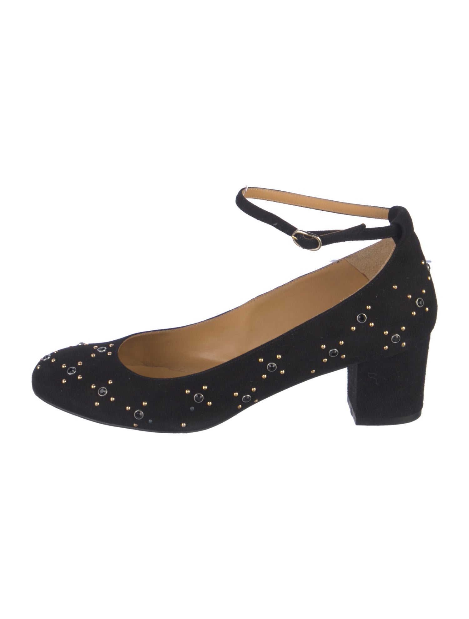 Sézane Suede Studded Accents Pumps