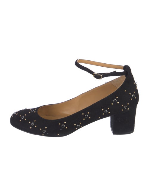 Sézane Suede Studded Accents Pumps