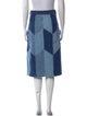 Sézane Colorblock Pattern Knee-Length Skirt