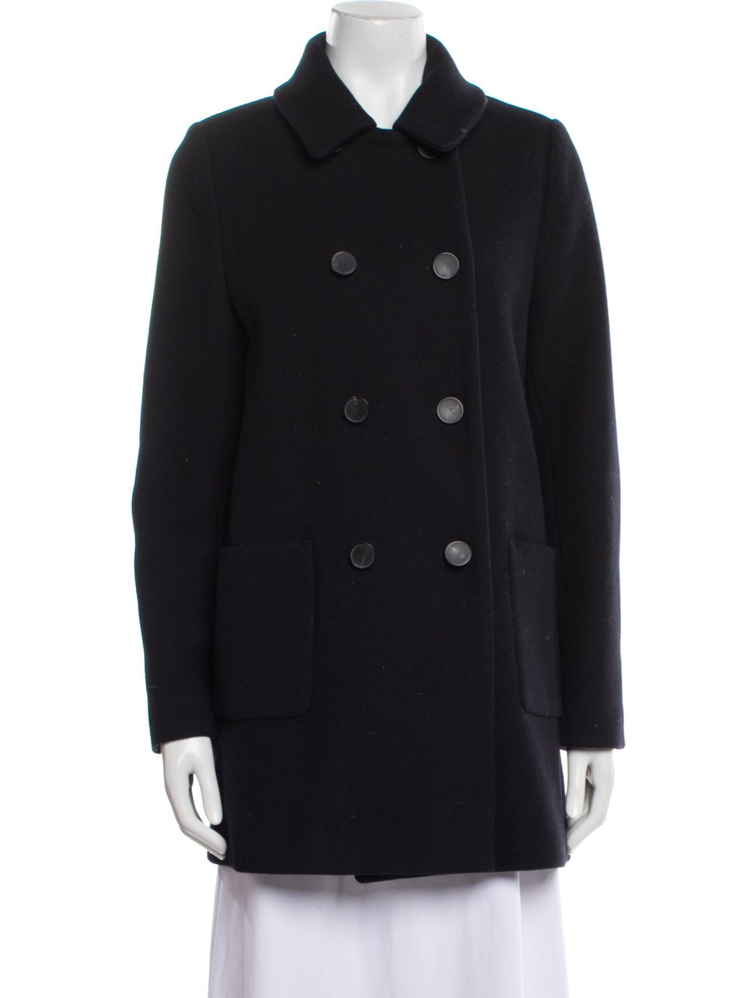 Sézane Wool Peacoat