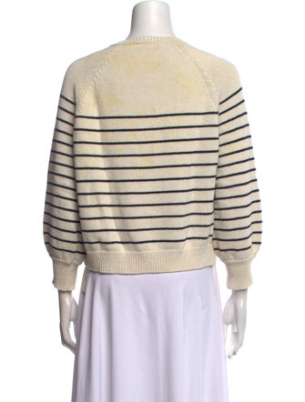 Sézane Striped Crew Neck Sweater
