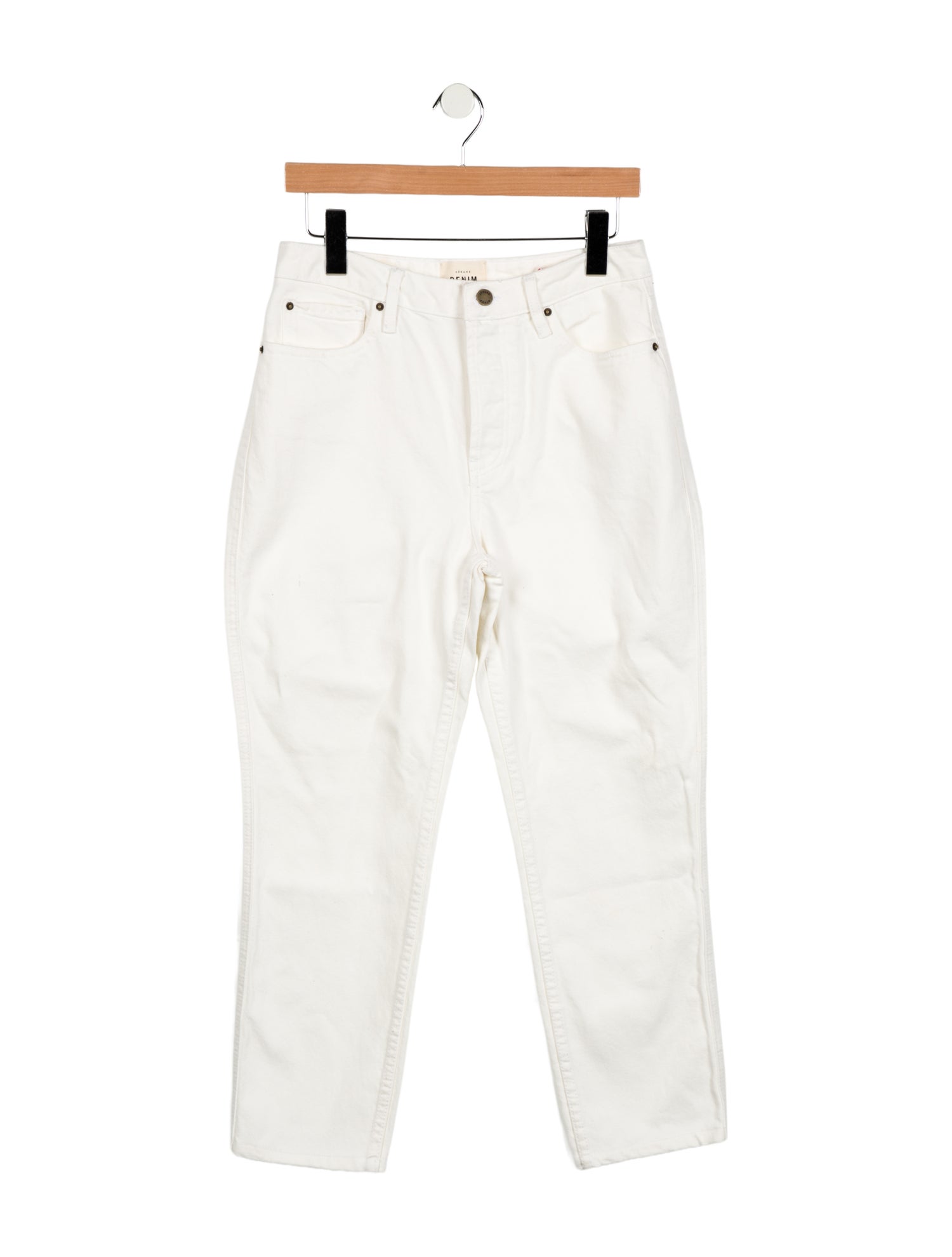 Sézane High-Rise Straight Leg Jeans