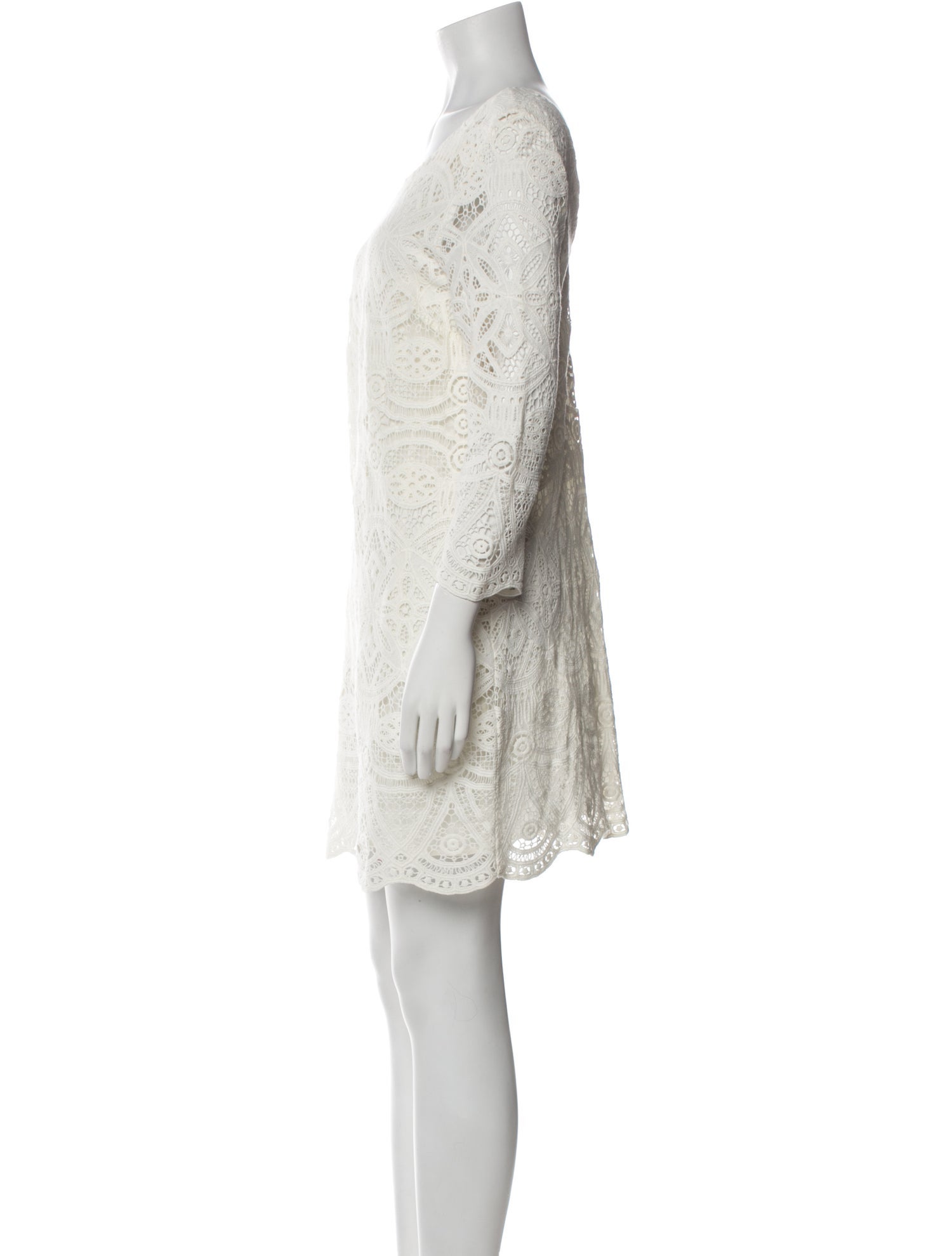 Sézane Bateau Neckline Mini Dress