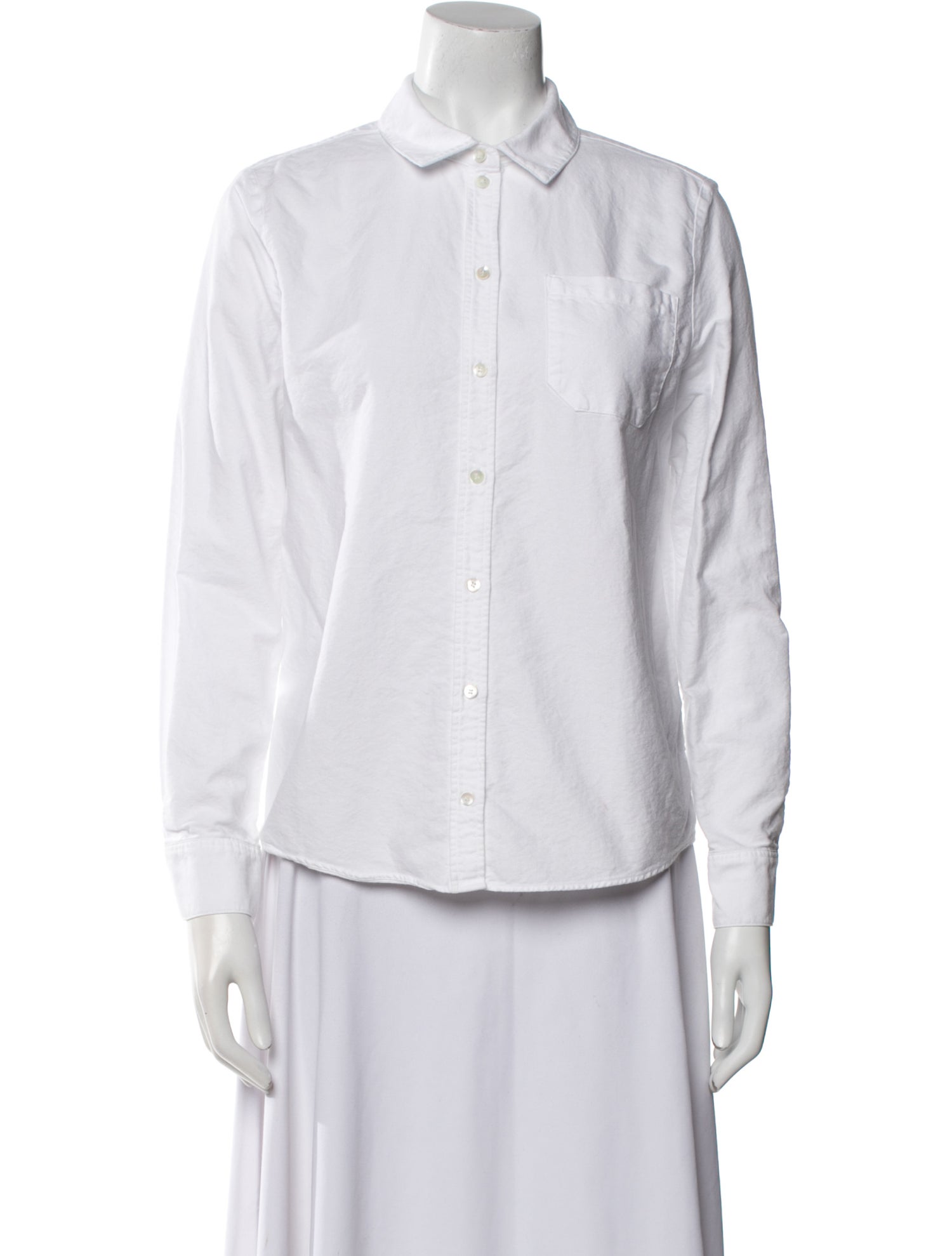 Sézane Three-Quarter Sleeve Button-Up Top