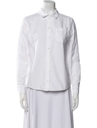 Sézane Three-Quarter Sleeve Button-Up Top