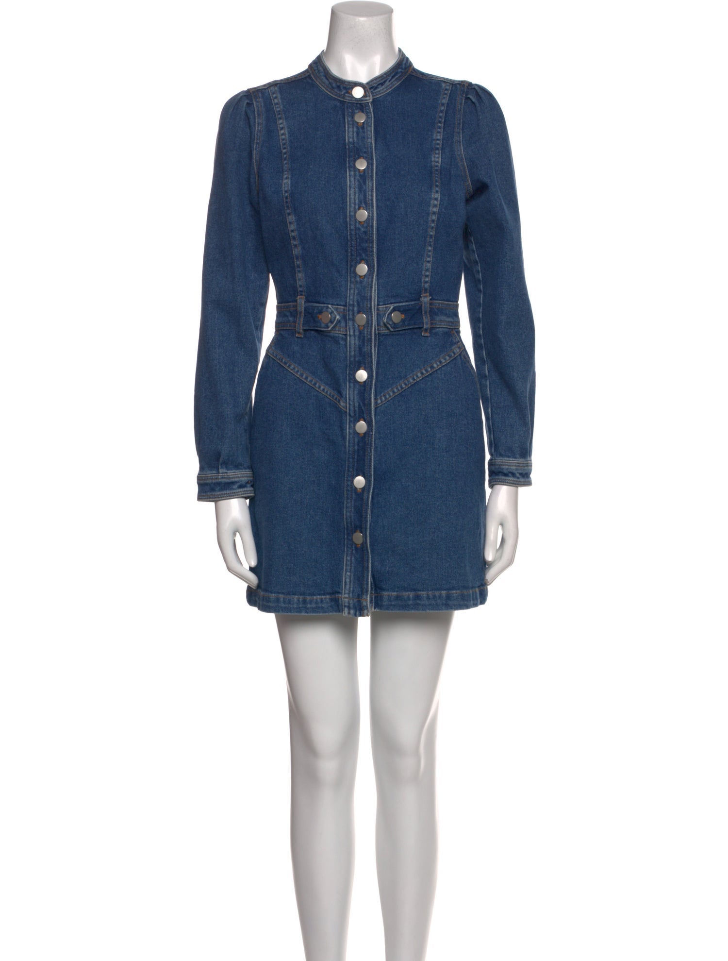 Sézane Mock Neck Mini Dress