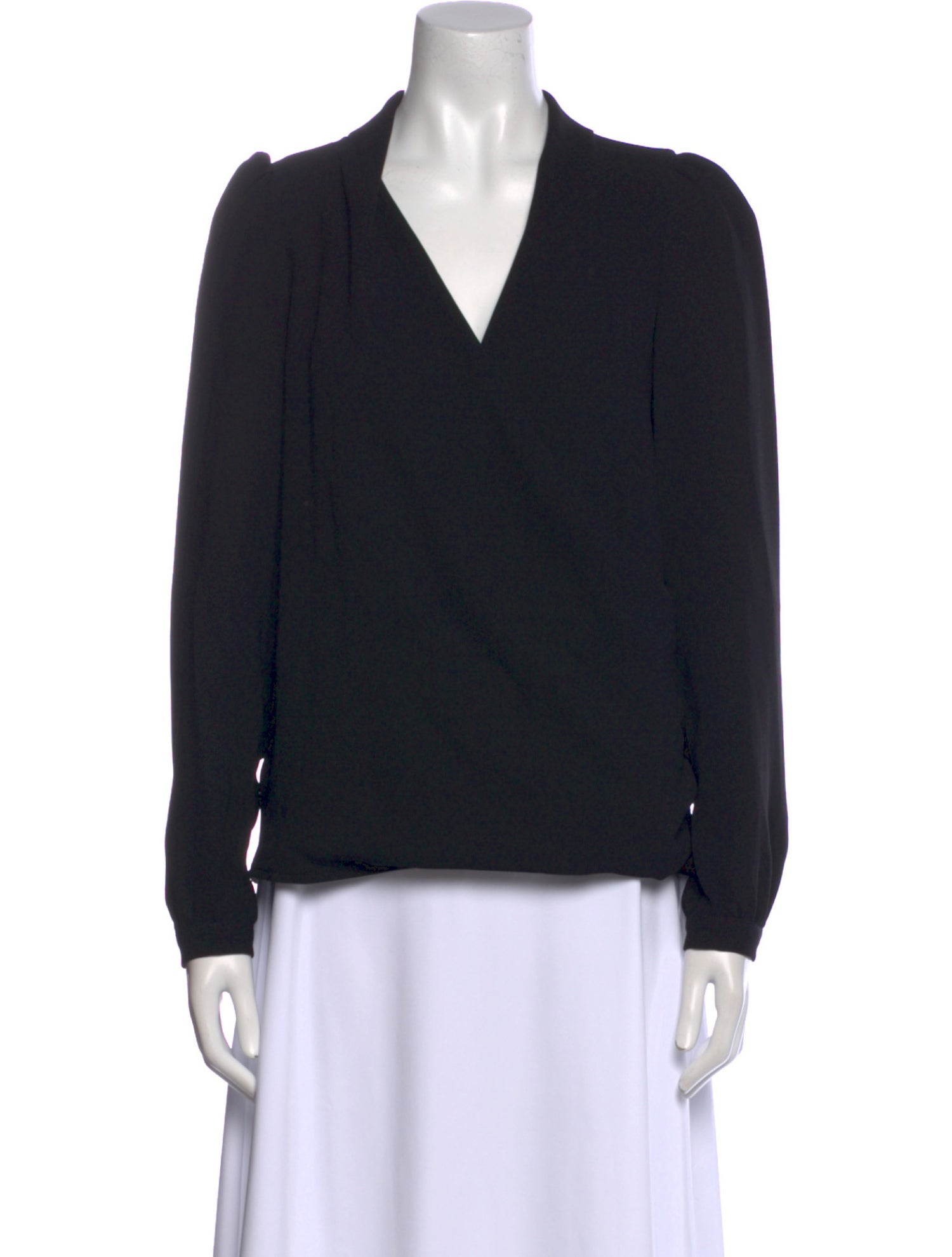 Sézane V-Neck Long Sleeve Sweatshirt