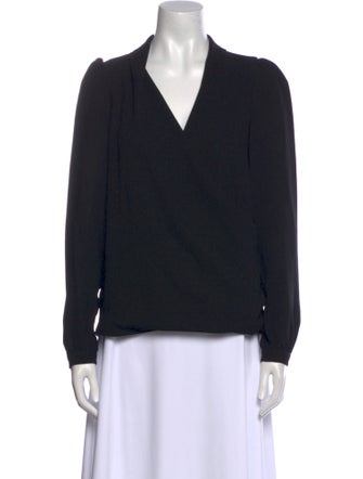 Sézane V-Neck Long Sleeve Sweatshirt