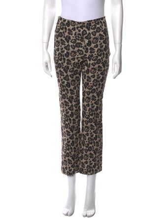 Sézane Floral Print Straight Leg Pants