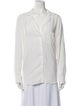 Sézane Silk Long Sleeve Button-Up Top