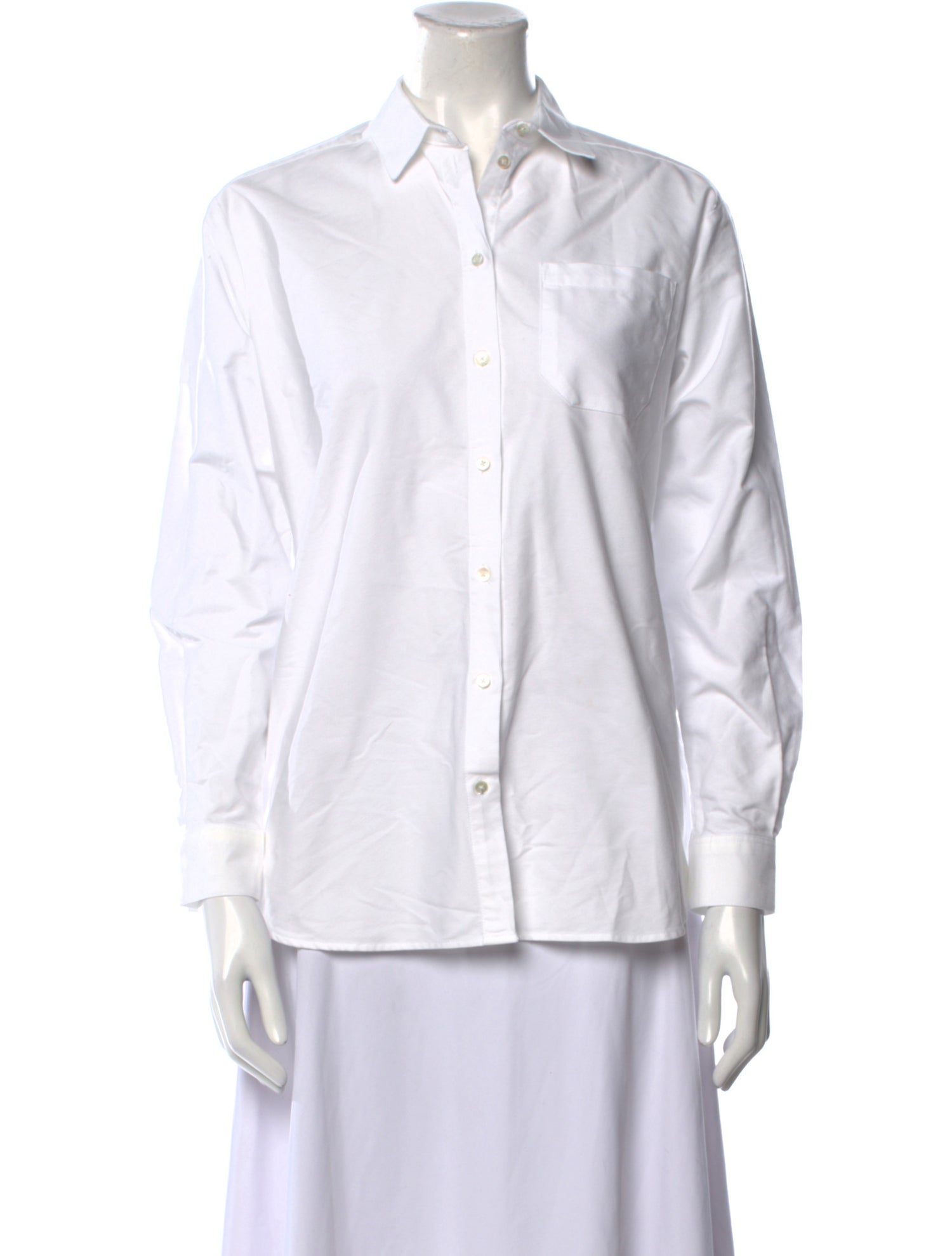 Sézane Long Sleeve Button-Up Top