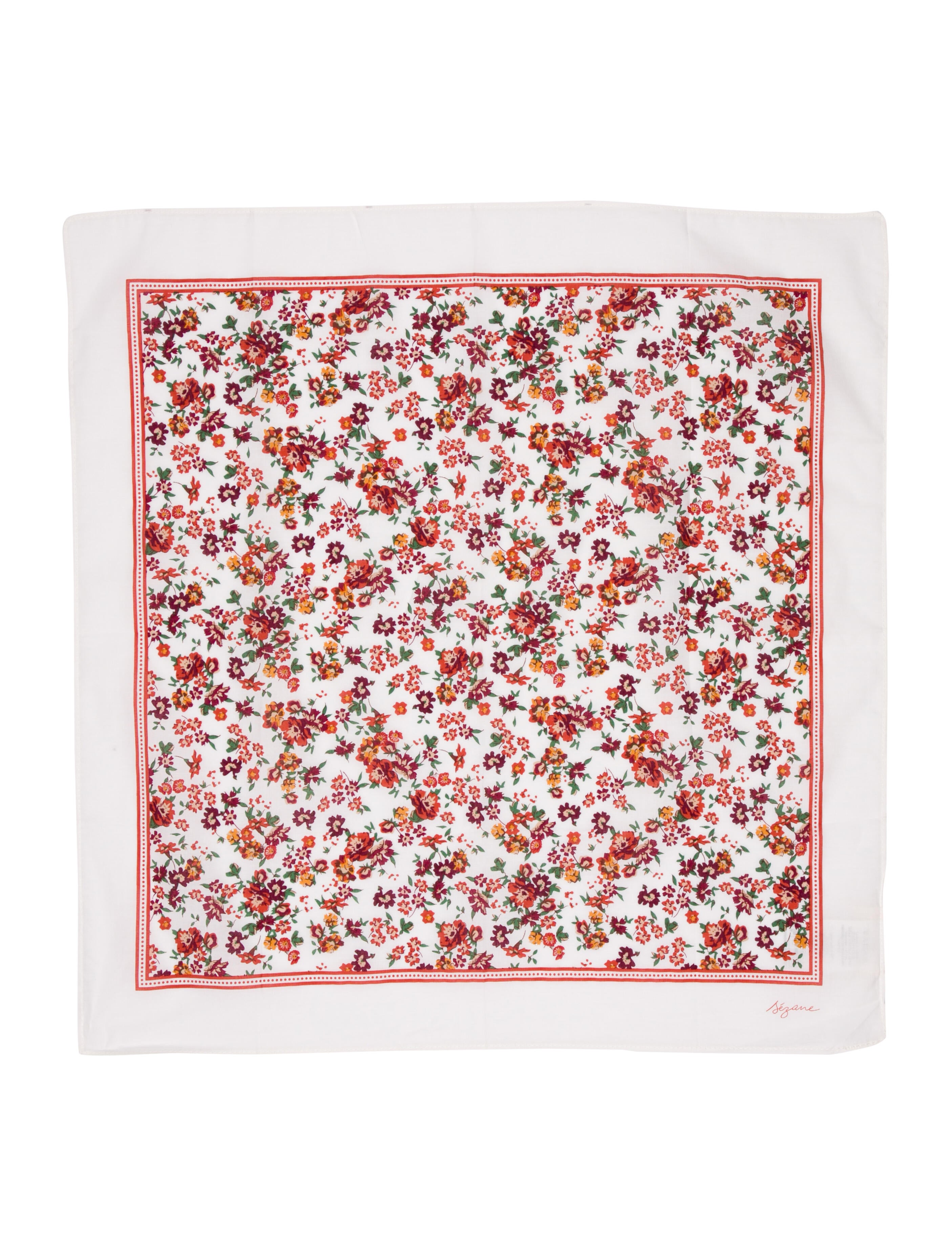 Sézane Floral Print Scarf