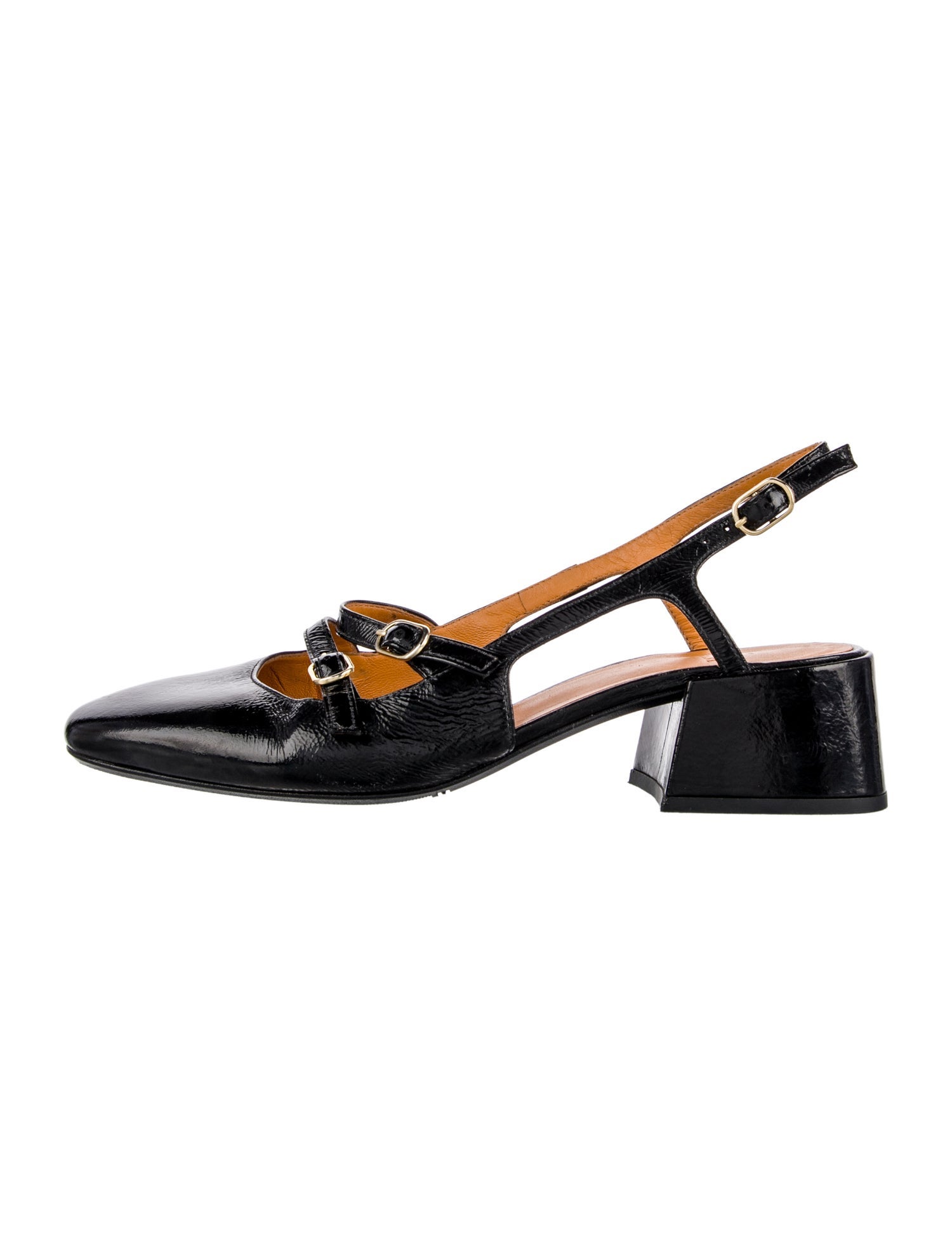 Sézane Patent Leather Slingback Pumps