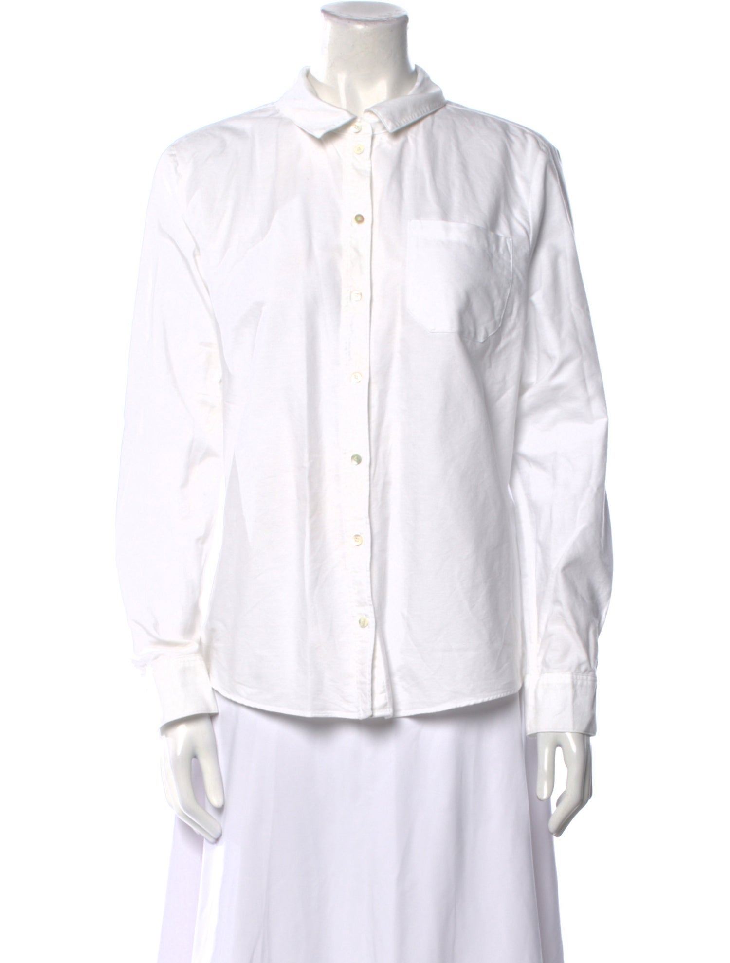 Sézane Long Sleeve Button-Up Top