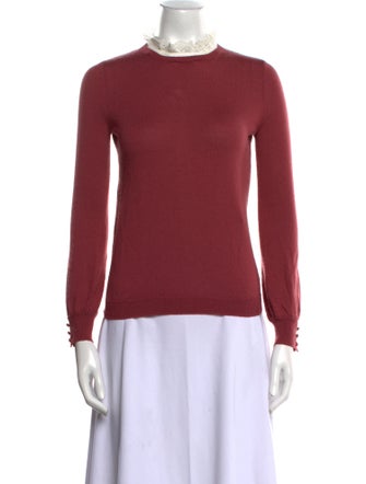 Sézane Merino Wool Mock Neck Top