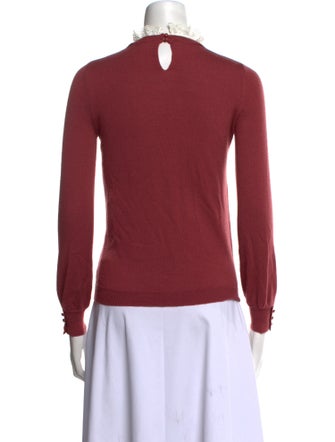 Sézane Merino Wool Mock Neck Top
